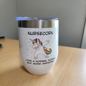 Nursecorn Like A Normal Nurse , But More Awesome  Cup With Lid